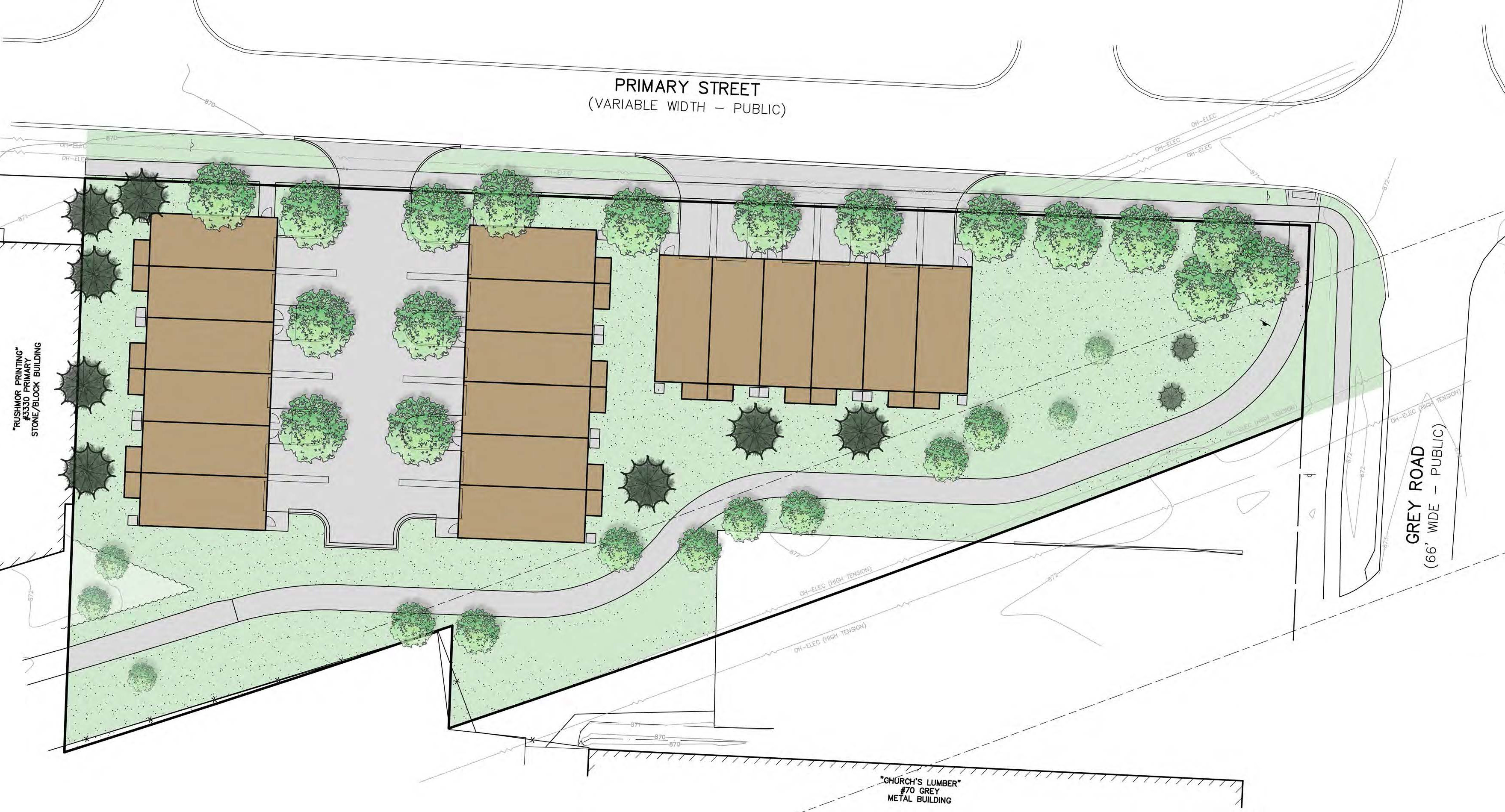 Primary Place will be within walking distance of the businesses on Auburn Road.