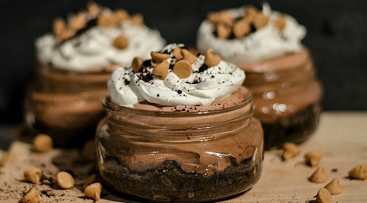 Example of a mason jar dessert