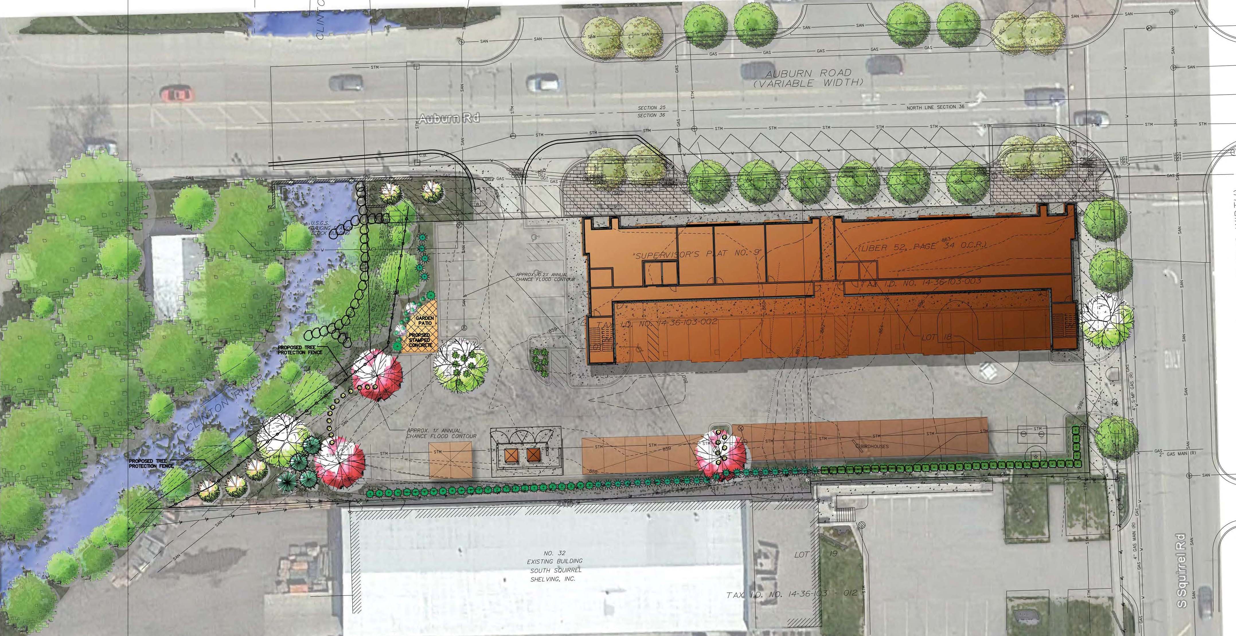Illustrated site plan